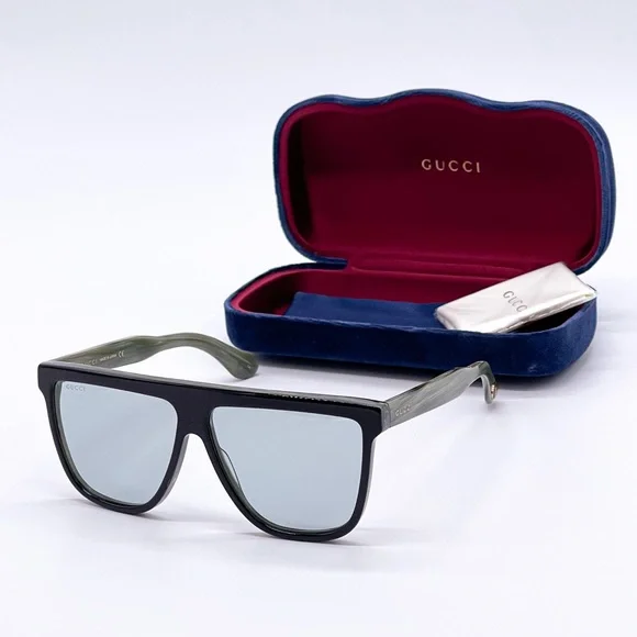 NEW GUCCI GG0582S 004 UNISEX SHIELD SUNGLASSES GUCCI GG0582S - Picture 1 of 14